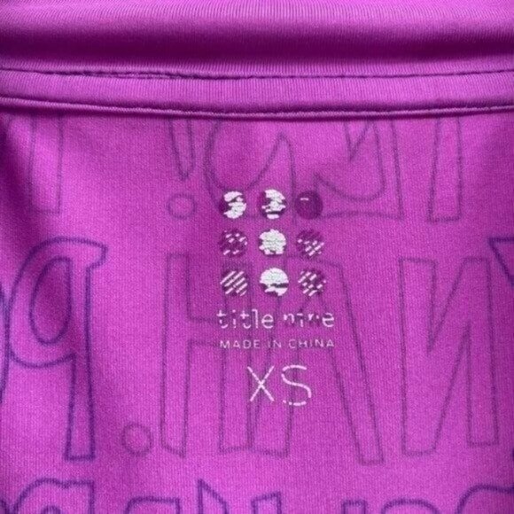 Title Nine Pink Graphic Inspiration Barbie 1/4 Zip XS Running Paradigm Pullover - Picture 6 of 11